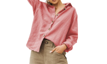 Women's Linen Cotton Button Shirt