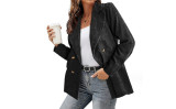 Women's Casual Double Breasted Corduroy Cardigan Blazers