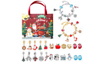 DIY Charm 24 Days Xmas Countdown Calendars Jewelry Set