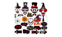 35Pcs Halloween Photo Booth Props Kit