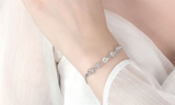 Silver Plated Cubic Zirconia Bracelet 