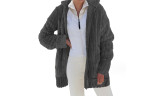 Women's Fuzzy Fleece Zipper Hooded Jackets 