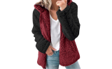 Women's Zip Up Fuzzy Hoodies Jacket Coat