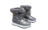 Women's Warm Plush Lace Up Mid-Calf Boots