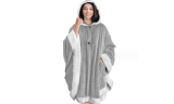 Women’s Soft Plush Hooded Wearable Blanket