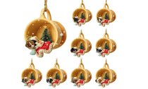  Christmas  Puppy Sleeping Hanging Ornament