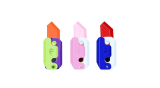 3Pcs 3D Printing Fidget Plastic Knife Sensory Toys Anxiety Stress