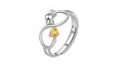 Adjustable Zodiac Infinity Heart Stone Fidget Anxiety Rings