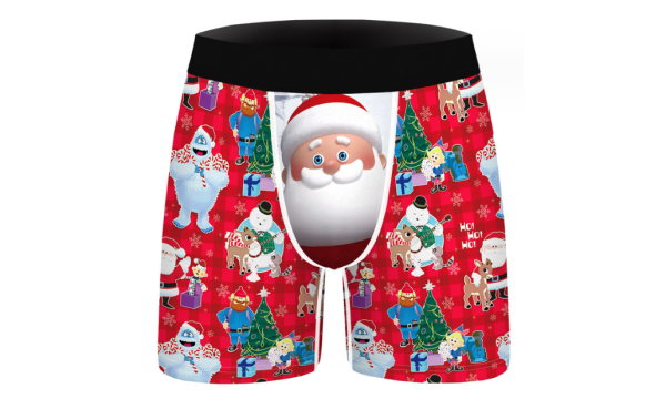 Men‘s ’Christmas Funny Novelty Boxer Briefs 