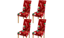  Christmas Stretch Removable  Decoration Chair Cover