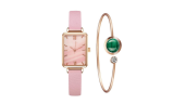 Women 's Mesh Strap Watch and Bracelet Set