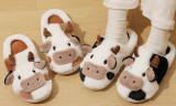 Cartoon Cute Cow Slippers