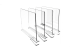 4 Pack Clear Shelf Dividers Closet Separators 