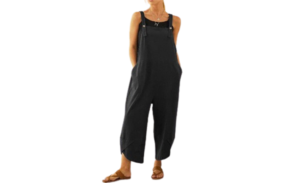 Women's Wide Leg Bib Jumpsuit