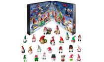 Christmas Gnome Advent Calendar with 24 Pcs Gnome Decoration