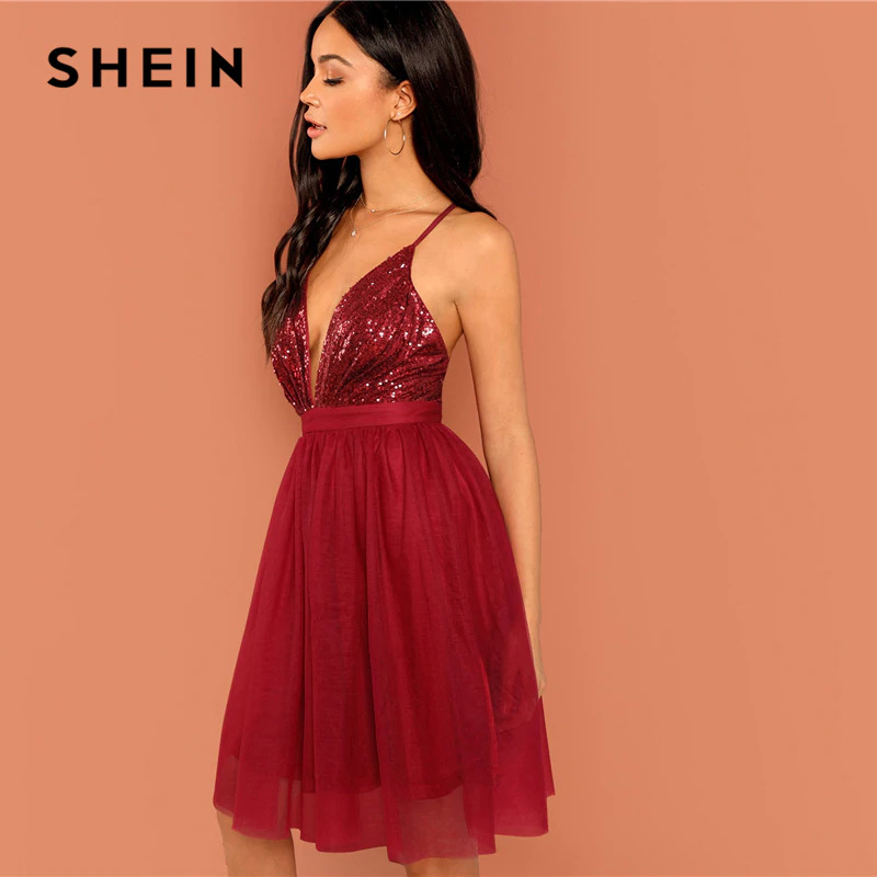 party wear dress shein