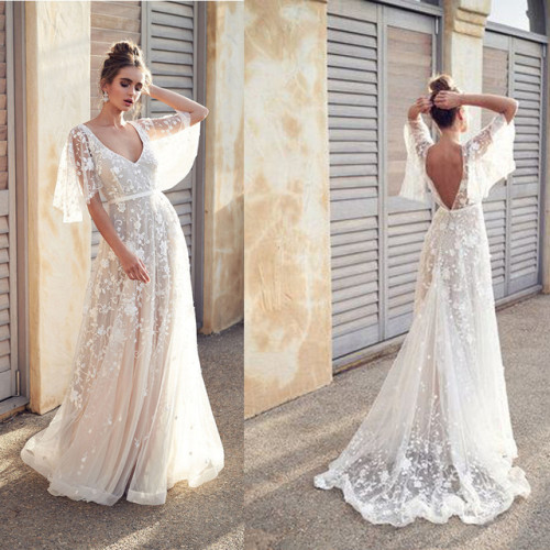 2019 New Women Long Dress Sexy Deep V Neck Casual Party Dress Backless Sleeveless White Dresses