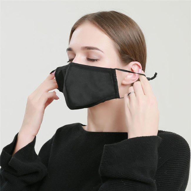 Download 1 Piece Face Mask Simple Solid Color Breathable Anti-Smog ...