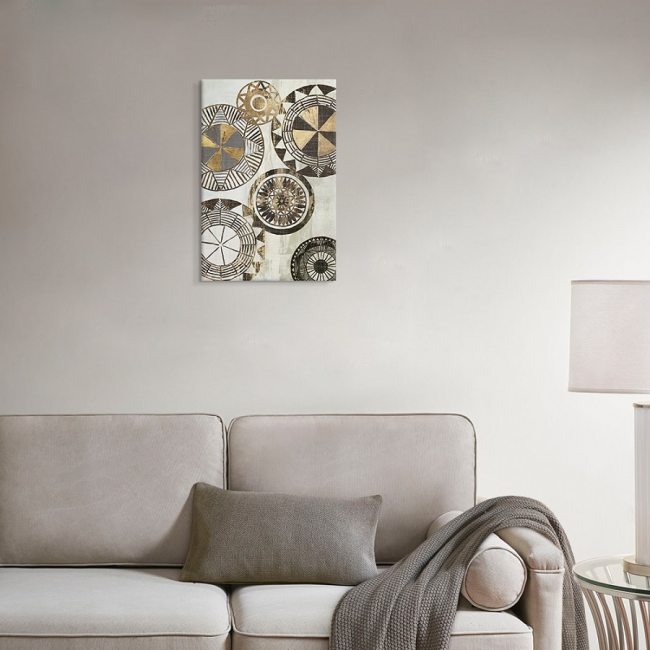 Seven Wall Arts One Piece Print With Frame Geometry Art 