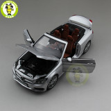 1/18 Mercedes Benz C Class Klasse Convertible C205 Diecast Metal Car Model Toys Boy Girl Birthday Gift Collection Hobby