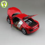 1/18 Audi R8 Sports Racing Diecast Metal Car Model Maisto Red color
