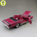 1/18 1970 DODGE CORONET R/T Road Signature Diecast Model Car Toys Boys Girls Gift Purple