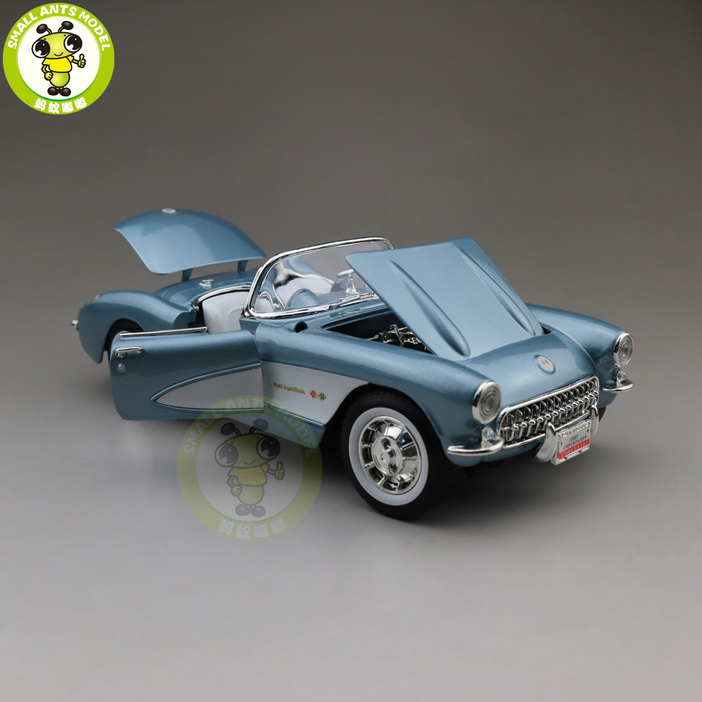 模型車　1957　レトロ ☆特価品 (HO) シボレー ベルエア ブルー [Amerikanische