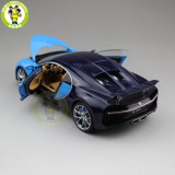 1/18 Bugatti Chiron 2016 Super Car Welly GTAUTOS Diecast Metal Car Model Boy Girl Birthday Gift Collection Hobby