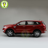 1:18 Scale China Ford Everest SUV Form Ranger Diecast Car Model Toys Red