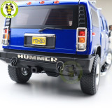 1/18 GreenLight Hummer H2 Diecast Model Car SUV Toys Boys Girls Gifts Blue