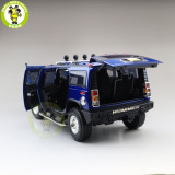 1/18 GreenLight Hummer H2 Diecast Model Car SUV Toys Boys Girls Gifts Blue