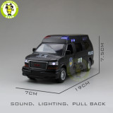 1/32 GMC SAVANA Diecast Metal Model Car Toy Boy Girl Gift Pull Back Sound Lighting