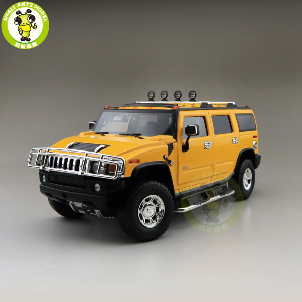 1/18 GreenLight Hummer H2 Diecast Model Car SUV Toys Boys Girls Gifts Yellow
