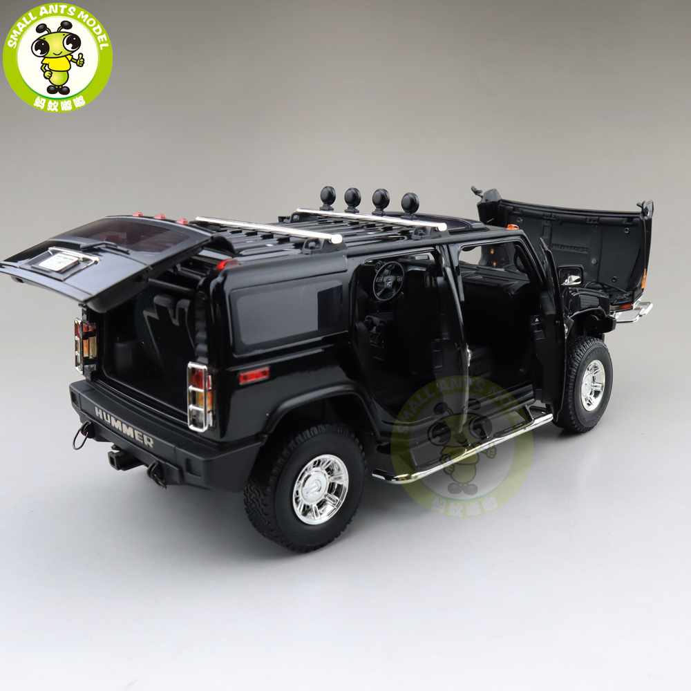 1/18 Hummer H3 ミニカー 黒 ダイキャストカー キャストビークル ハマーH3 (黒) (完成品
