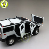 1/18 GreenLight Hummer H2 Diecast Model Car SUV Toys Kids Boys Girls Gifts White color