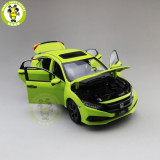 1/18 Honda CIVIC 10th generation 2019 Diecast Metal Car Model Toys For Kids Boy Girl Gift Collection Hobby Green