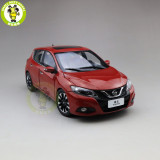 1/18 Nissan TIIDA Diecast Metal Car Model Toys kids Boy Girl Gift Collection Hobby Red