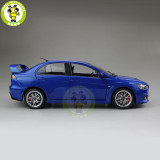 1/18 Mitsubishi Lancer EVO-X EVO X 10 Right Steering Wheel Diecast Metal Car Model Toy Boy Girl Gift Collection Blue