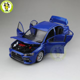 1/18 Mitsubishi Lancer EVO-X EVO X 10 Right Steering Wheel Diecast Metal Car Model Toy Boy Girl Gift Collection Blue