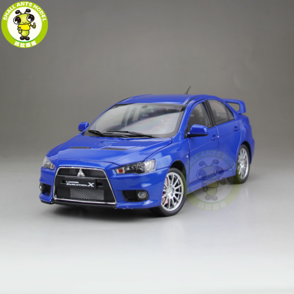 1/18 Mitsubishi Lancer EVO-X EVO X 10 Left Steering Wheel Diecast Metal Car Model Toy Boy Girl Gift Blue