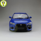 1/18 Mitsubishi Lancer EVO-X EVO X 10 Right Steering Wheel Diecast Metal Car Model Toy Boy Girl Gift Collection Blue