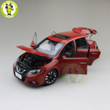 1/18 Nissan TIIDA Diecast Metal Car Model Toys kids Boy Girl Gift Collection Hobby Red