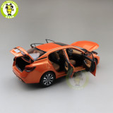 1/18 Nissan SYLPHY 2019 2020 Diecast Metal Car Model Toys kids Boys Girls Gifts Orange