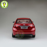 1:18 Toyota Levin Corolla 2014 Diecast Car Model Red Color