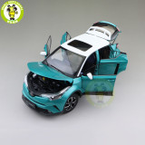 1/18 Toyota CHR C-HR Diecast SUV Car Model TOYS KIDS Boy Girl Gift Blue with White top