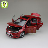 1:18 Toyota Levin Corolla 2014 Diecast Car Model Red Color