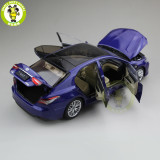 1/18 Toyota Camry 2018 8th generation hybrid Diecast Car Model Toys for kids Children Birthday Gift Collection Blue