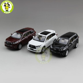 1/32 JACKIEKIM Toyota Highlander 2015 Diecast Metal Model CAR Toys for kids children Sound Lighting Pull Back gifts