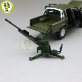 1/32 Jackiekim Toyota Hilux Pick up Truck with Anti-tank Gun Diecast Metal Model CAR Toys kids children Sound Lighting gifts