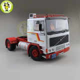 1/18 ROAD KINGS KK Volvo F1220 Tractor Truck 1977 Diecast Car Truck Model Toys for kids Gift White and Red